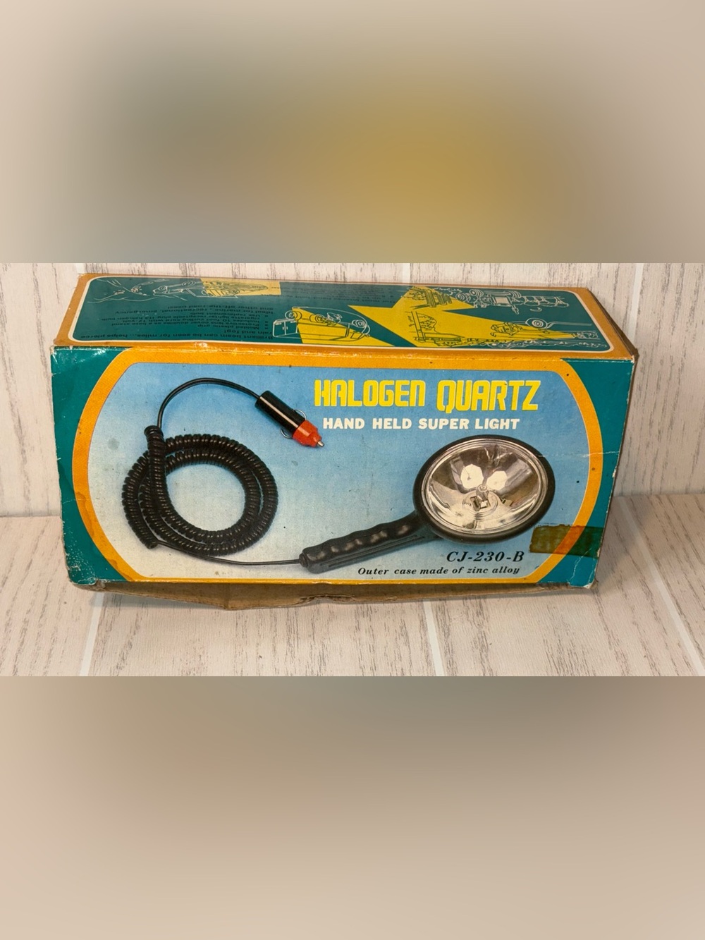 Vintage halogen, quartz handheld, super light inbox car repair emergency light